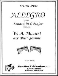 Allegro, K. 545 Keyboard Percussion Duet cover